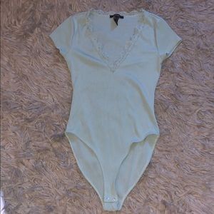 Turquoise forever21 bodysuit